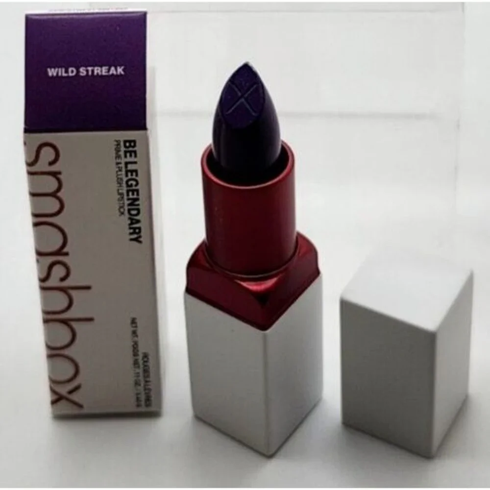 Smashbox WILD STREAK Lipstick ~Be Legendary  Prime & Plush ~ Vibrant Purple ~NIB